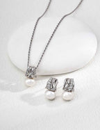 Close-up of 925 sterling silver earrings