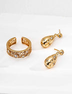 925 sterling silver drop earrings worn on model