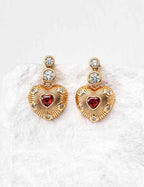 925 sterling silver drop earrings in vintage gold