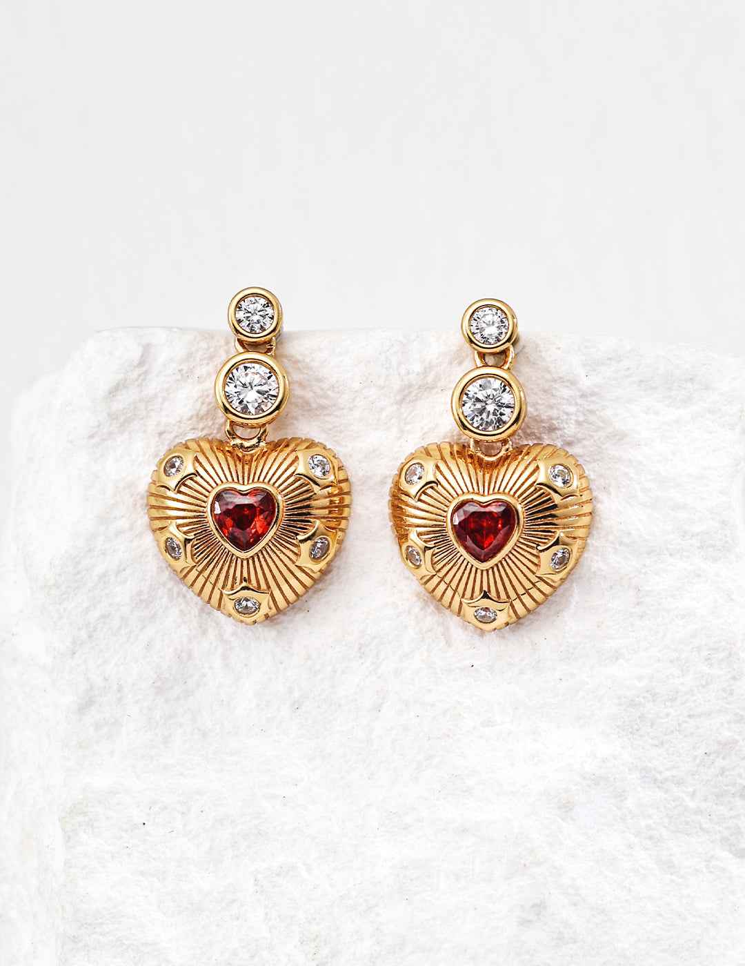 925 sterling silver drop earrings in vintage gold