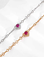 925 sterling silver bracelet, side view