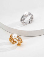 925 sterling silver ring, front view