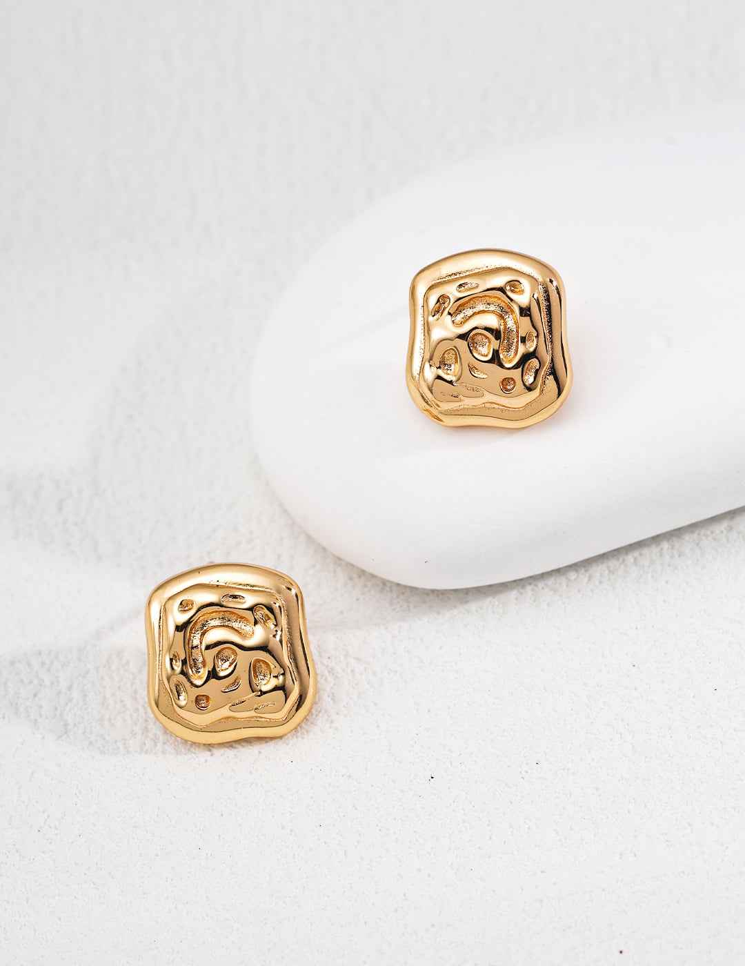 925 sterling silver earrings worn on model