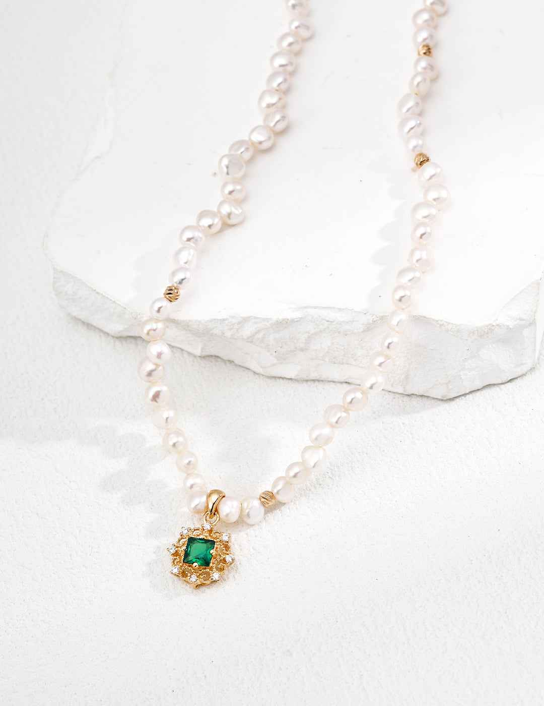 Close-up of 925 sterling silver necklace