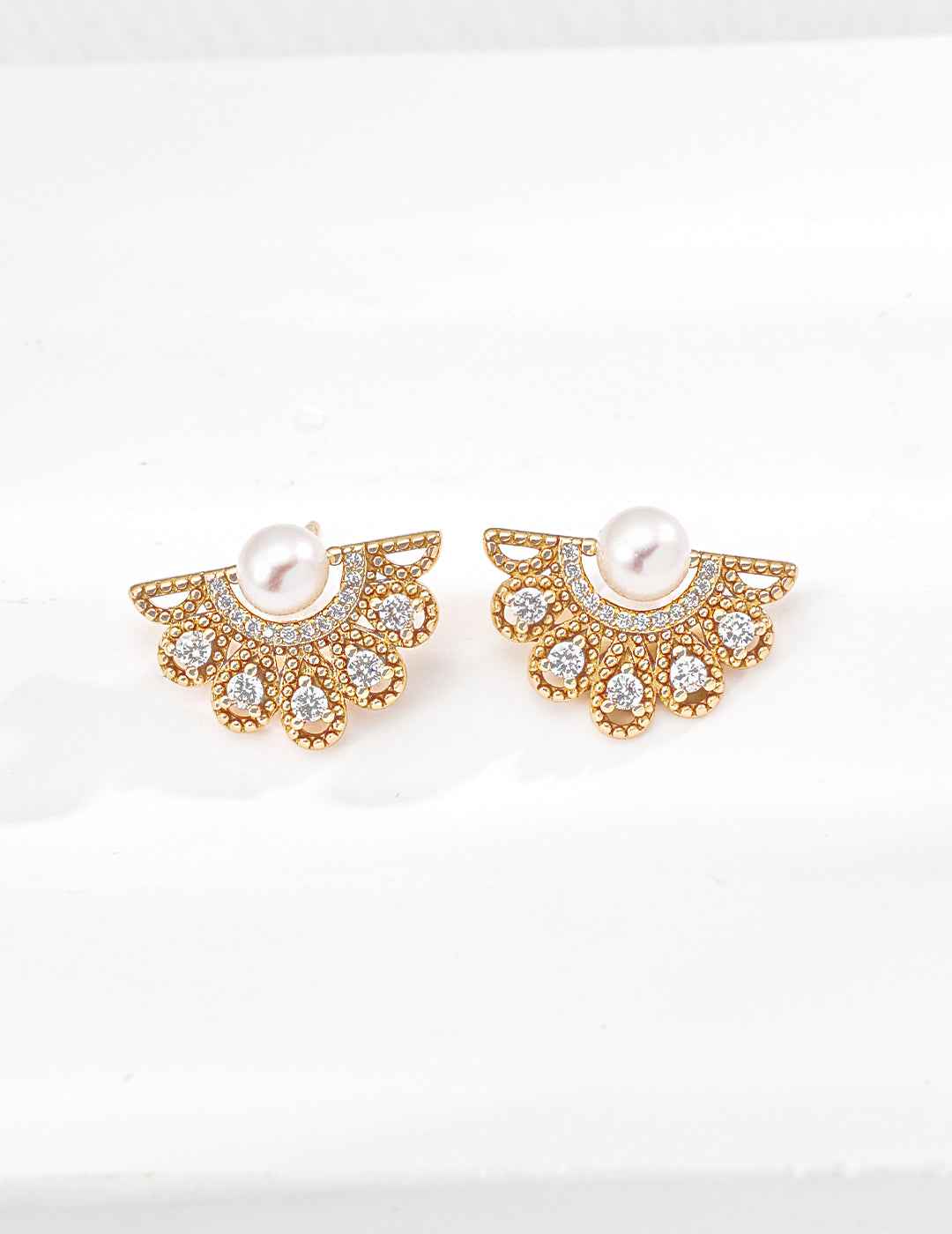 925 sterling silver earrings in vintage gold