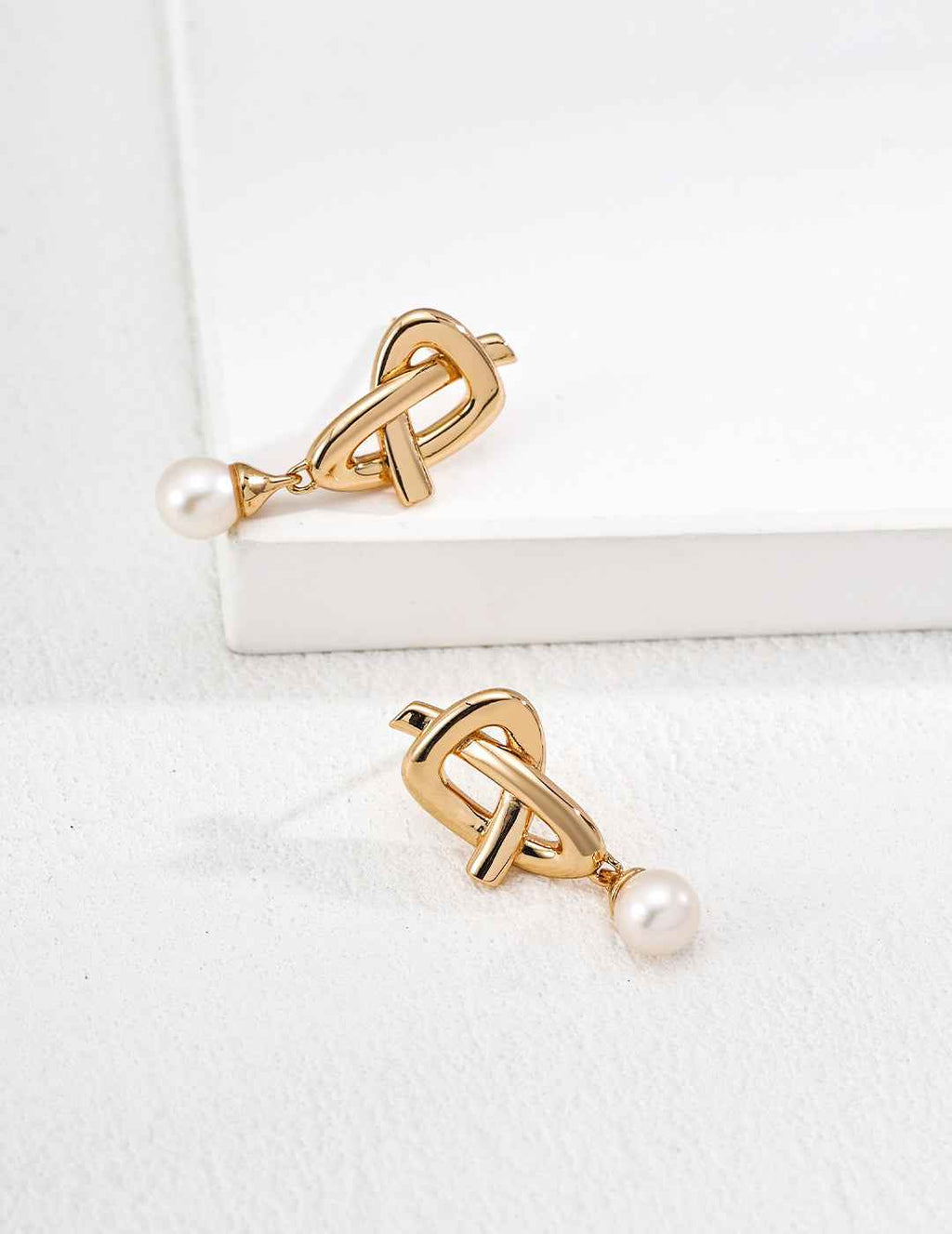 925 sterling silver drop earrings worn on model