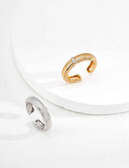 925 sterling silver ring, front view