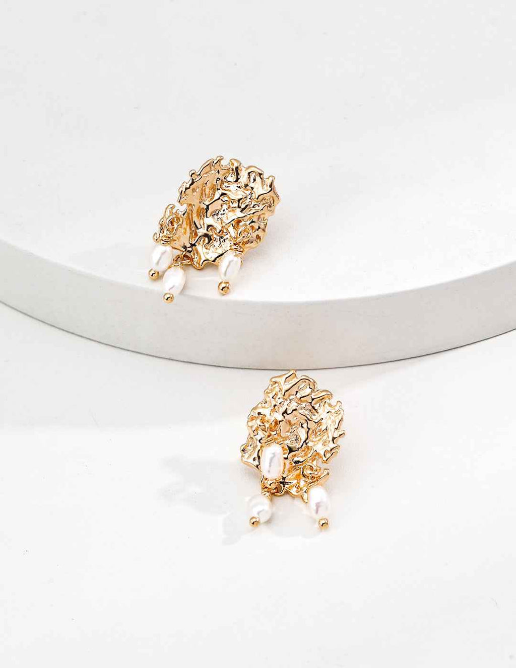925 sterling silver drop earrings worn on model