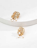 925 sterling silver drop earrings worn on model