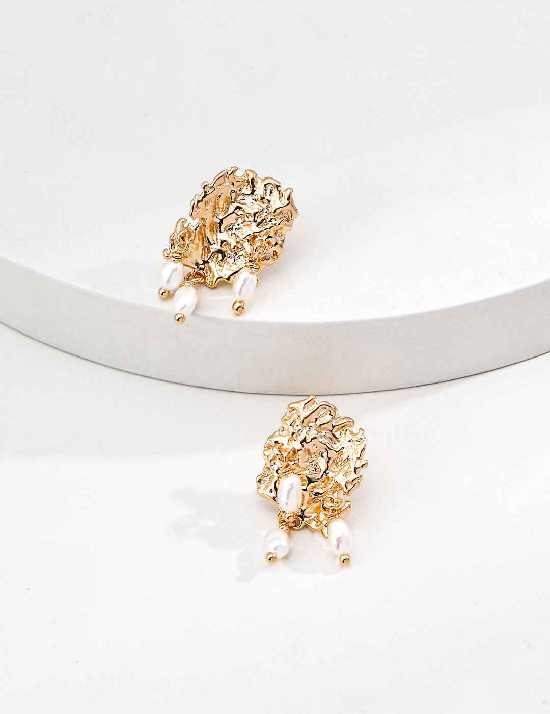 925 sterling silver drop earrings worn on model