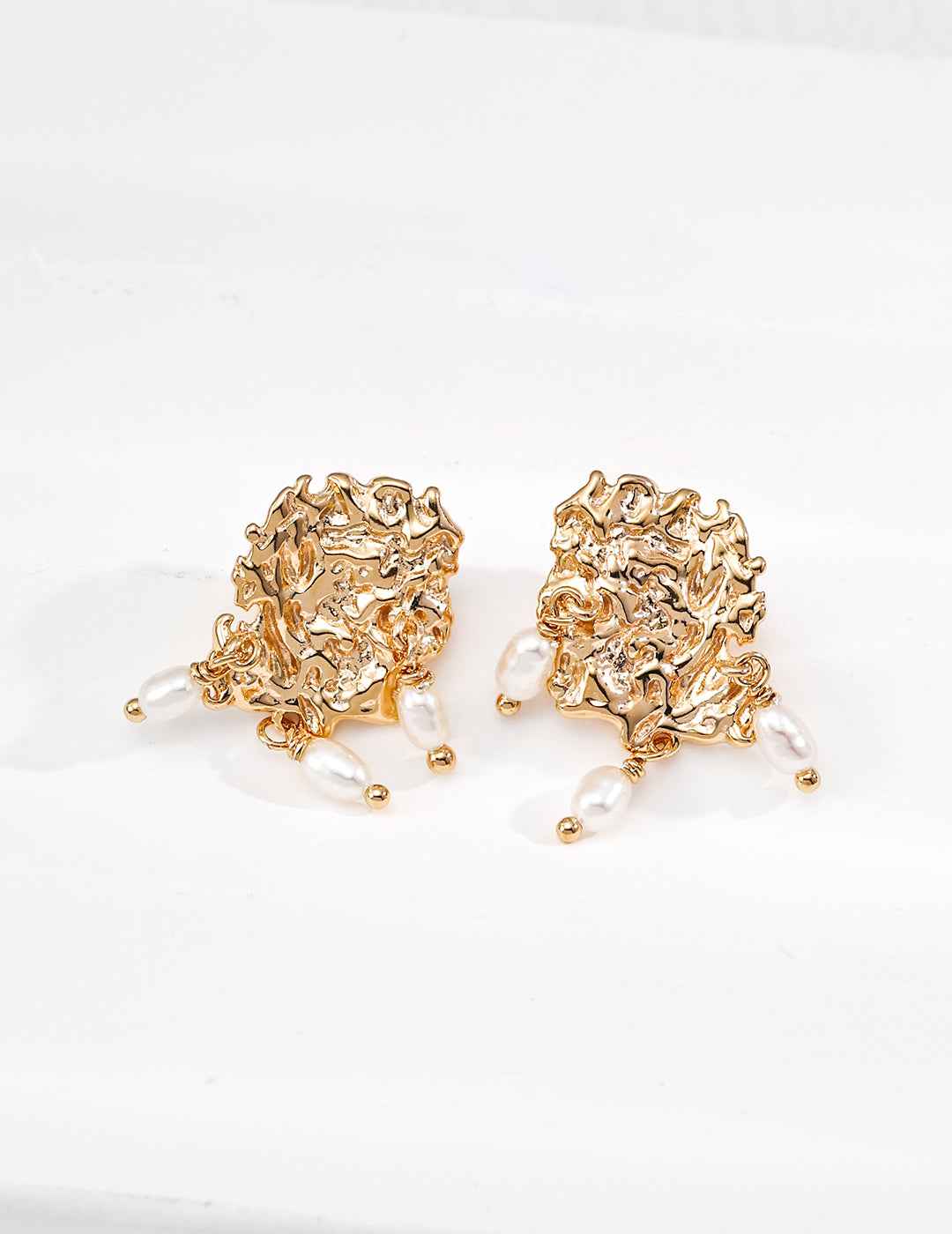 925 sterling silver drop earrings, front view