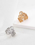 925 sterling silver ring, front view