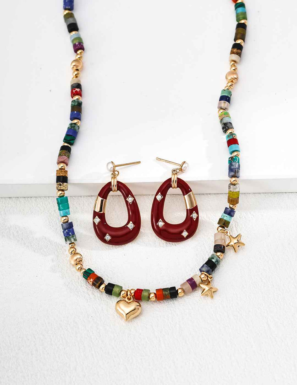 925 sterling silver drop earrings, side view