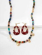 925 sterling silver drop earrings, side view