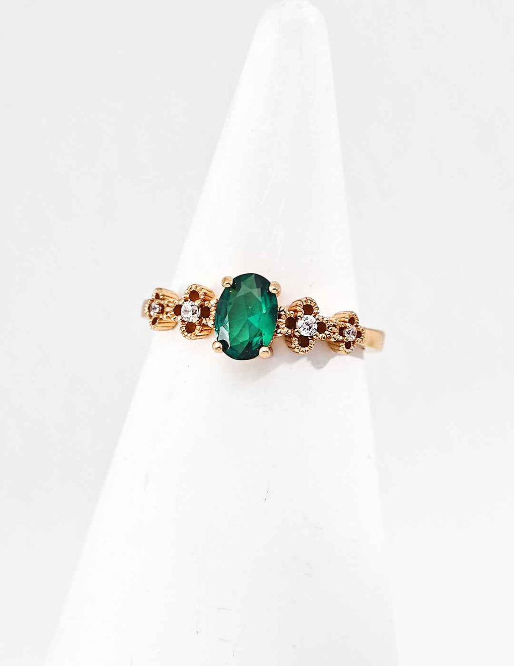 925 sterling silver ring worn on model