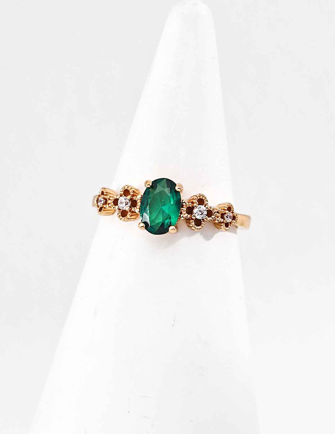 925 sterling silver ring worn on model