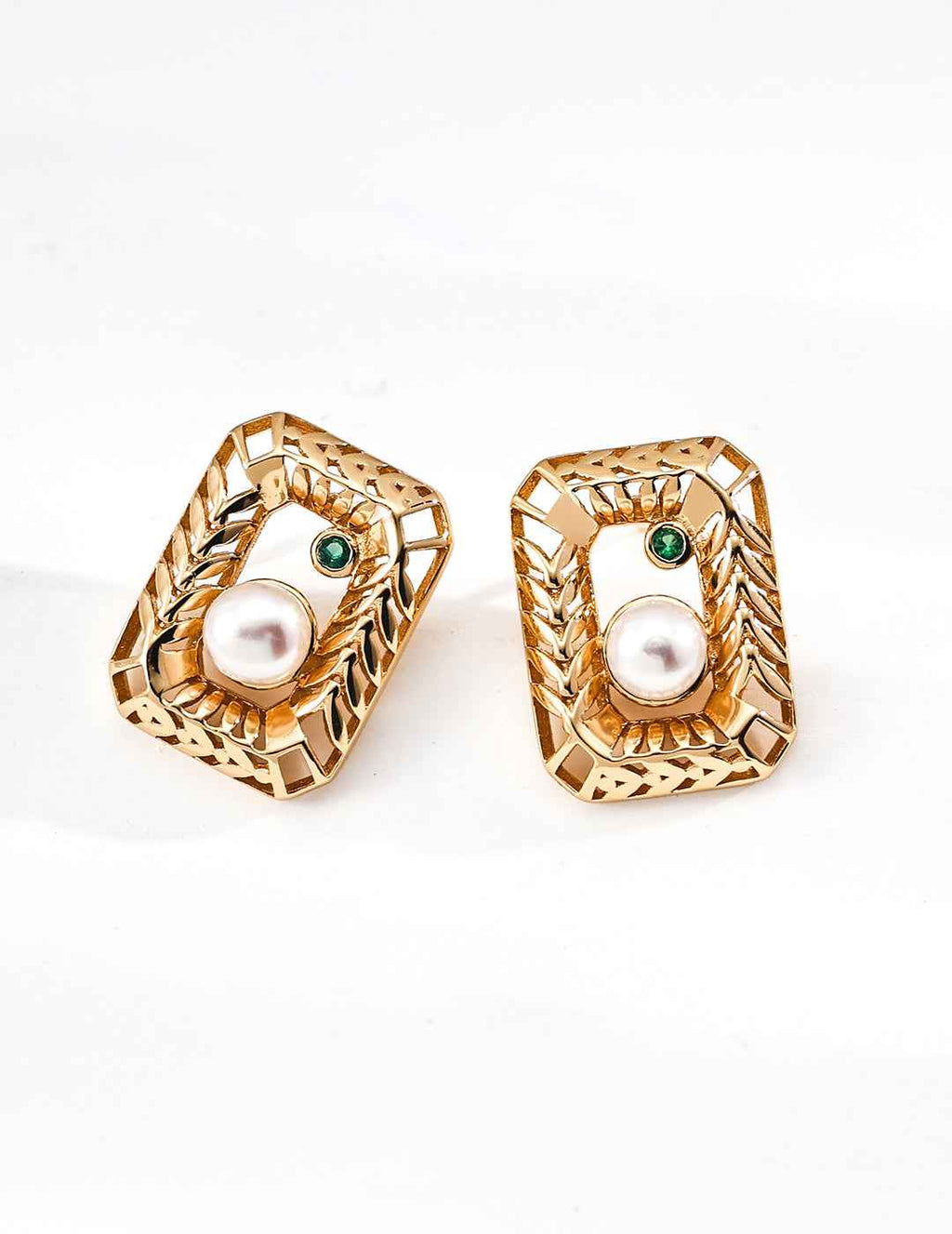 925 sterling silver earrings, front view