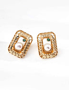 925 sterling silver earrings, front view