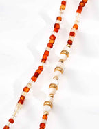 Close-up of 925 sterling silver necklace