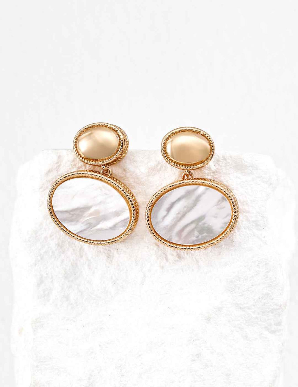 925 sterling silver drop earrings in vintage gold