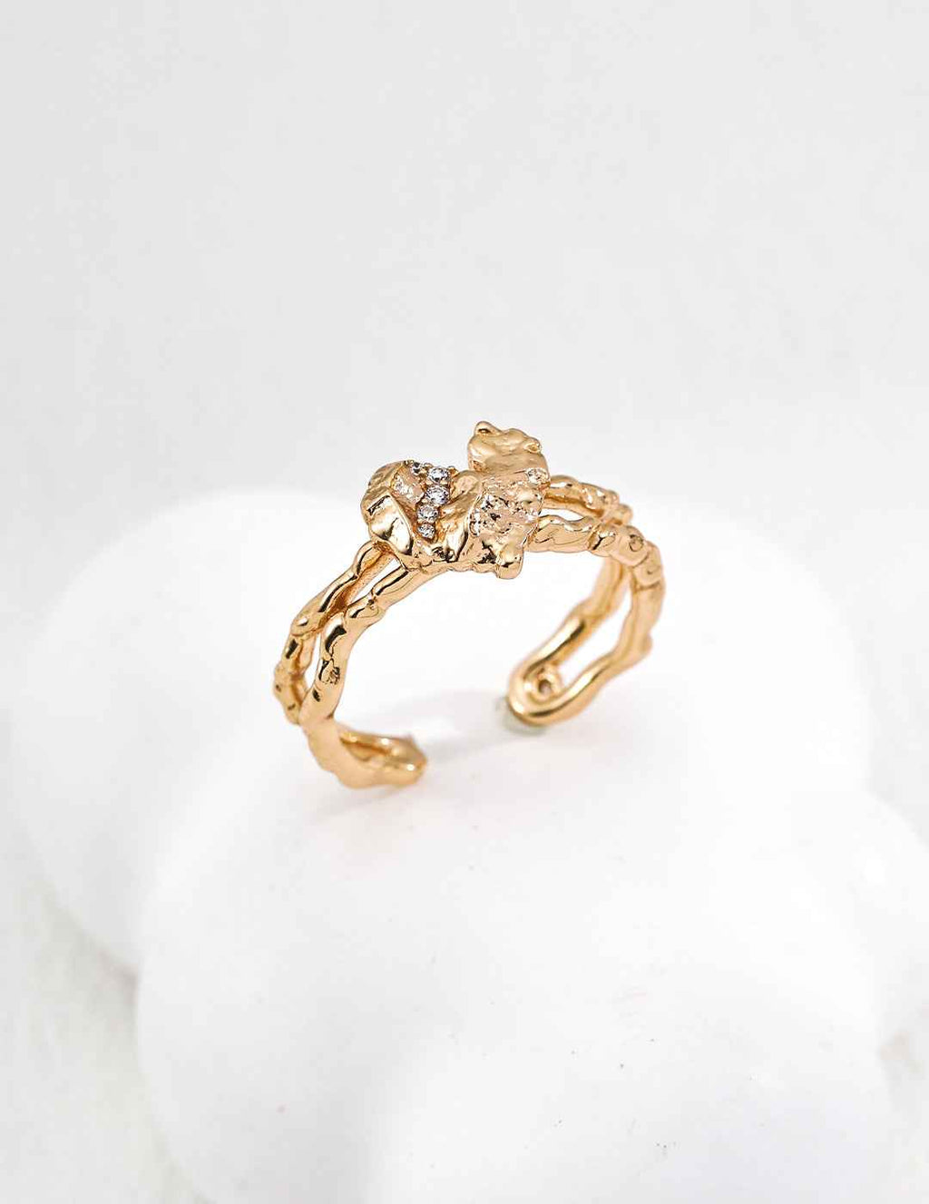 925 sterling silver ring, front view