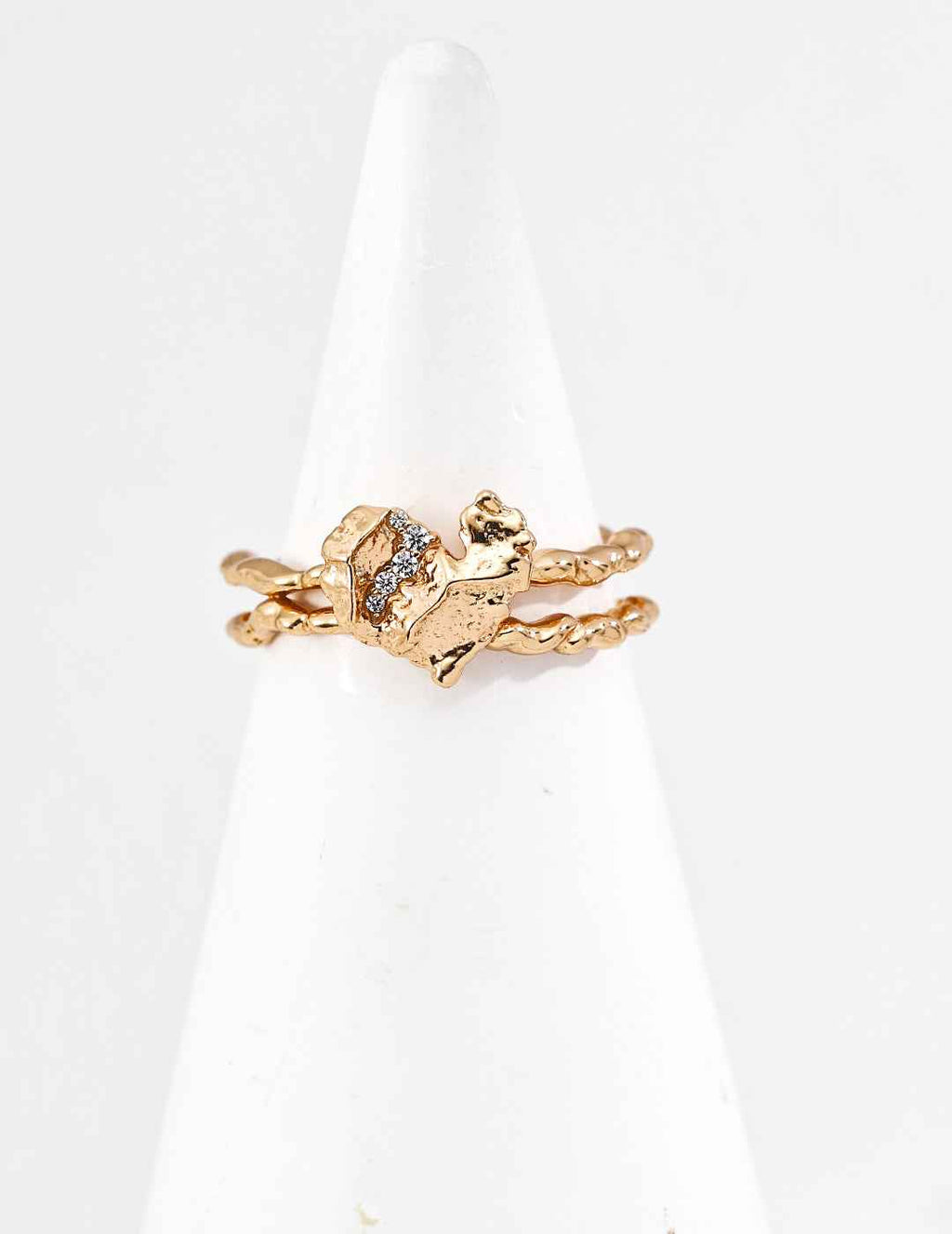 925 sterling silver ring worn on model