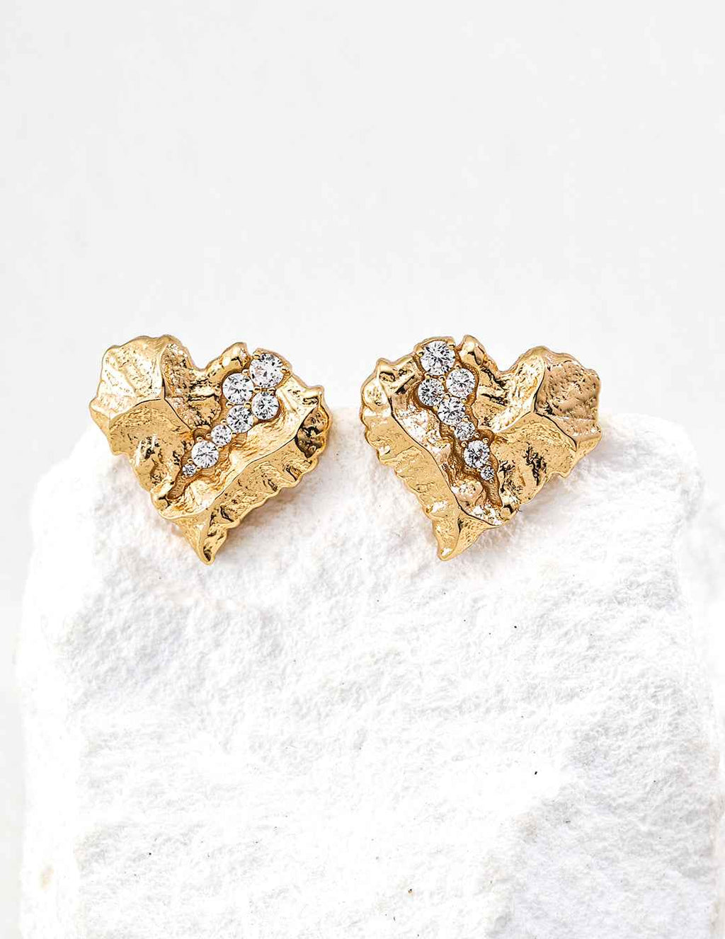 925 sterling silver stud earrings, front view