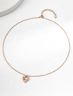 925 sterling silver necklace worn on model