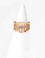 925 sterling silver ring in vintage gold