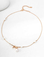 925 sterling silver necklace worn on model