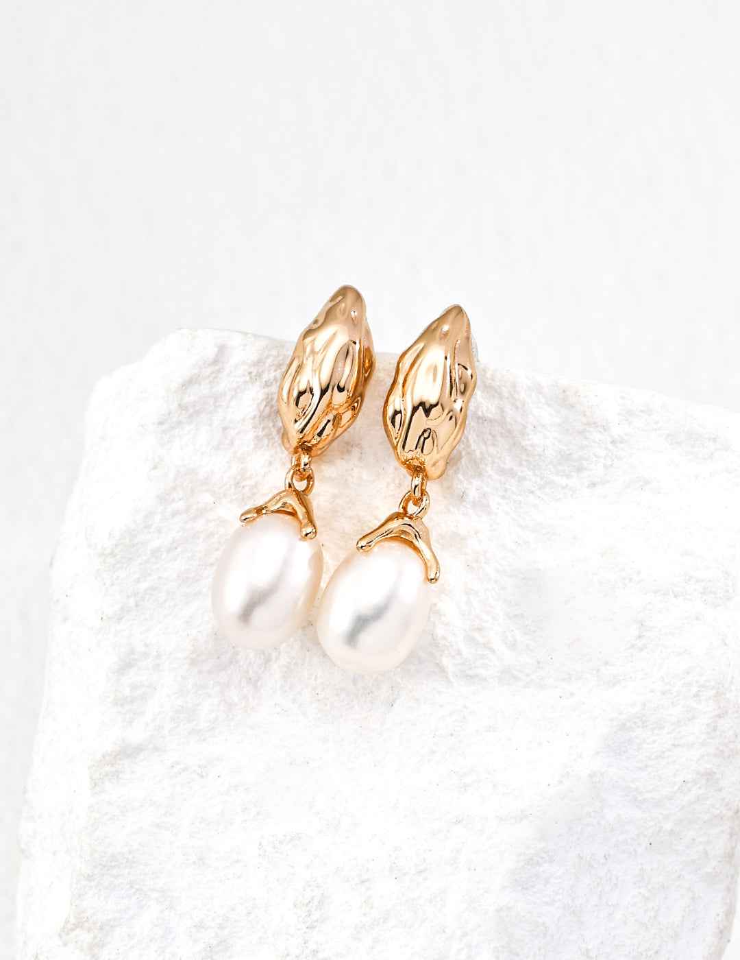 925 sterling silver drop earrings in vintage gold