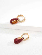 925 sterling silver hoop earrings worn on model