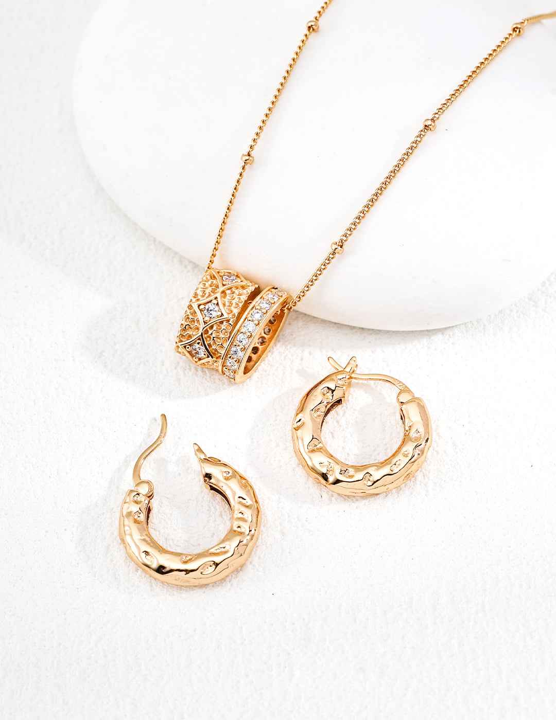 925 sterling silver hoop earrings, side view