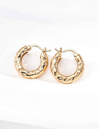 925 sterling silver hoop earrings in vintage gold