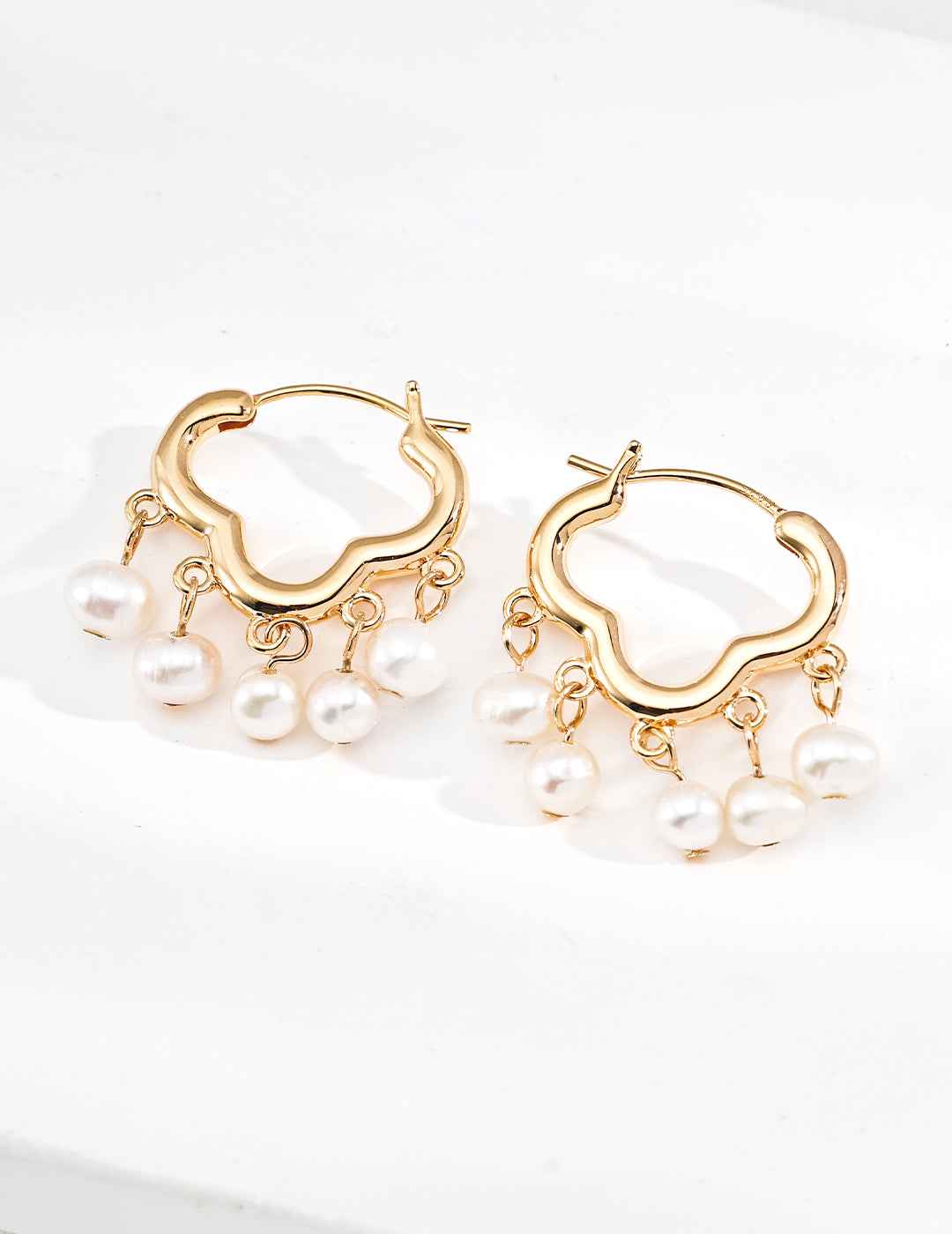 925 sterling silver drop earrings in vintage gold
