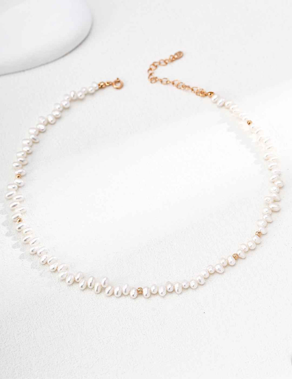 Close-up of 925 sterling silver necklace
