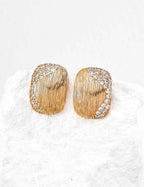 925 sterling silver hoop earrings, front view