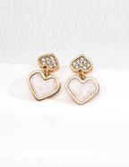 925 sterling silver drop earrings in vintage gold