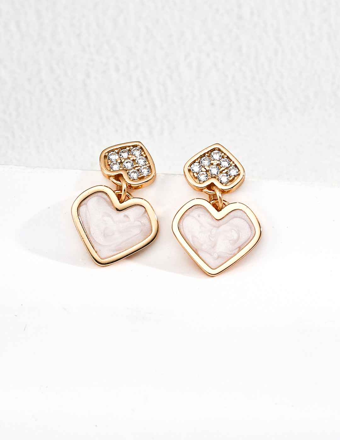 925 sterling silver drop earrings in vintage gold