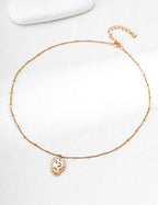 925 sterling silver pendant necklace in vintage gold