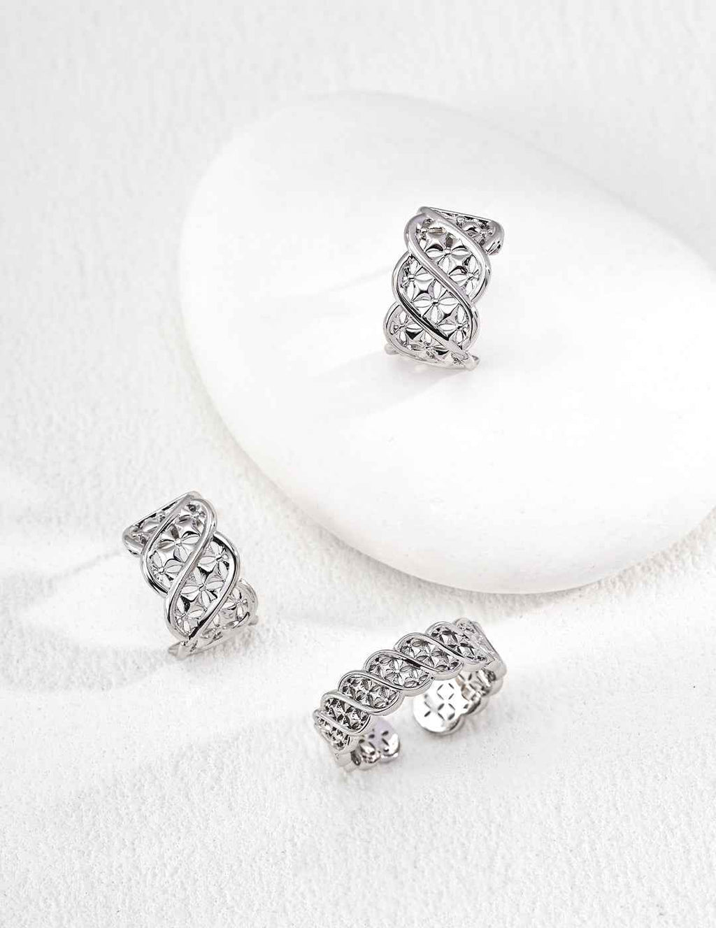 Close-up of 925 sterling silver ring