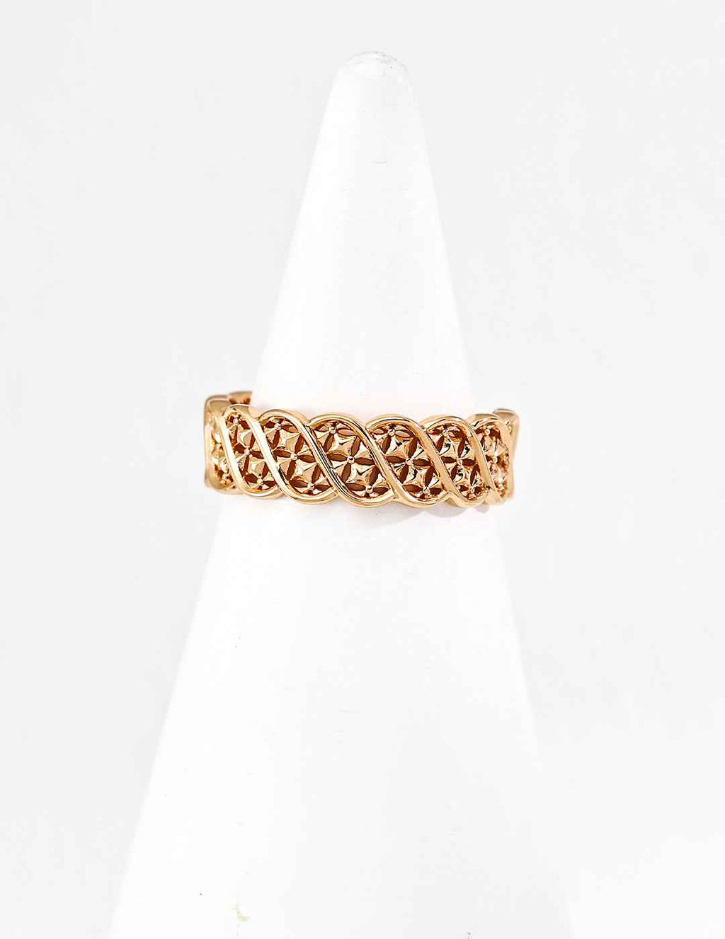 925 sterling silver ring in vintage gold