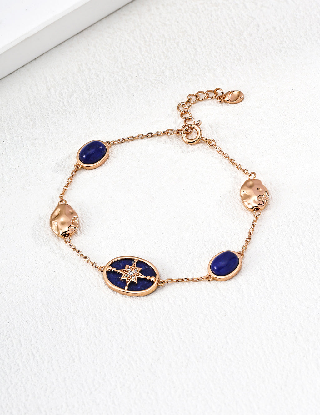925 sterling silver bracelet in blue