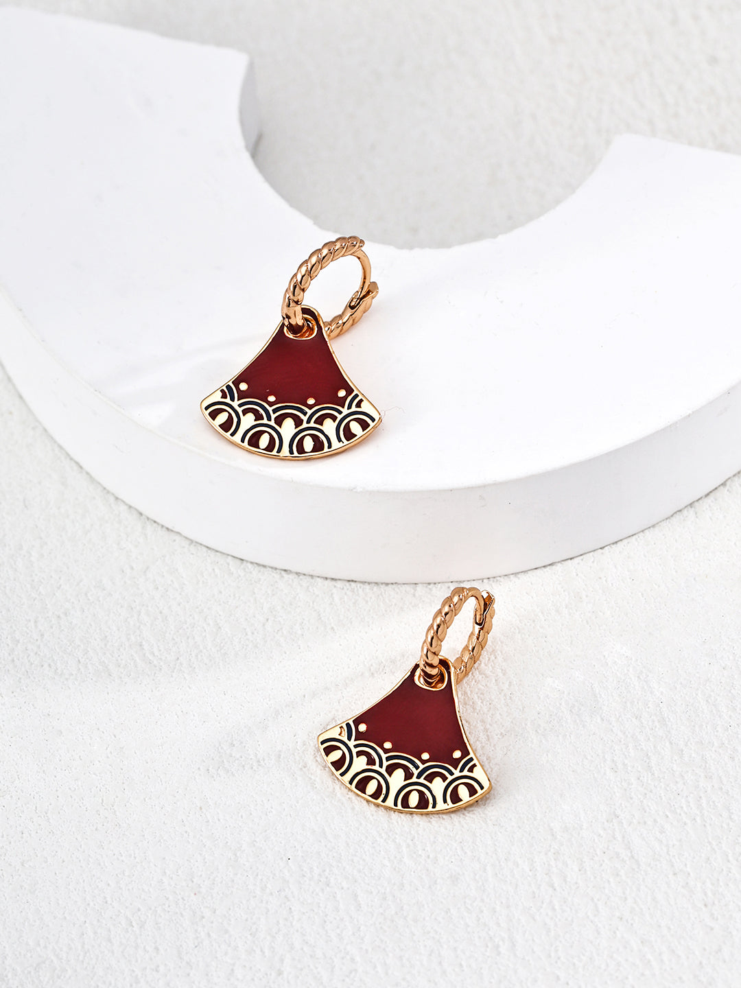 925 sterling silver drop earrings worn on model