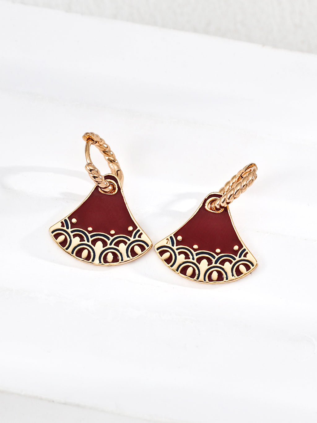 925 sterling silver drop earrings, front view