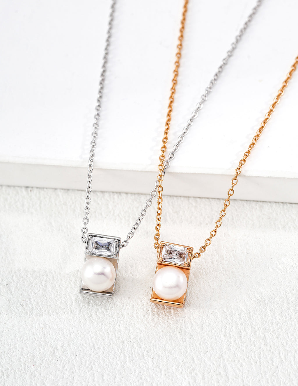 925 sterling silver pendant necklace, front view