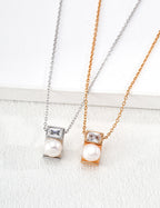925 sterling silver pendant necklace, front view