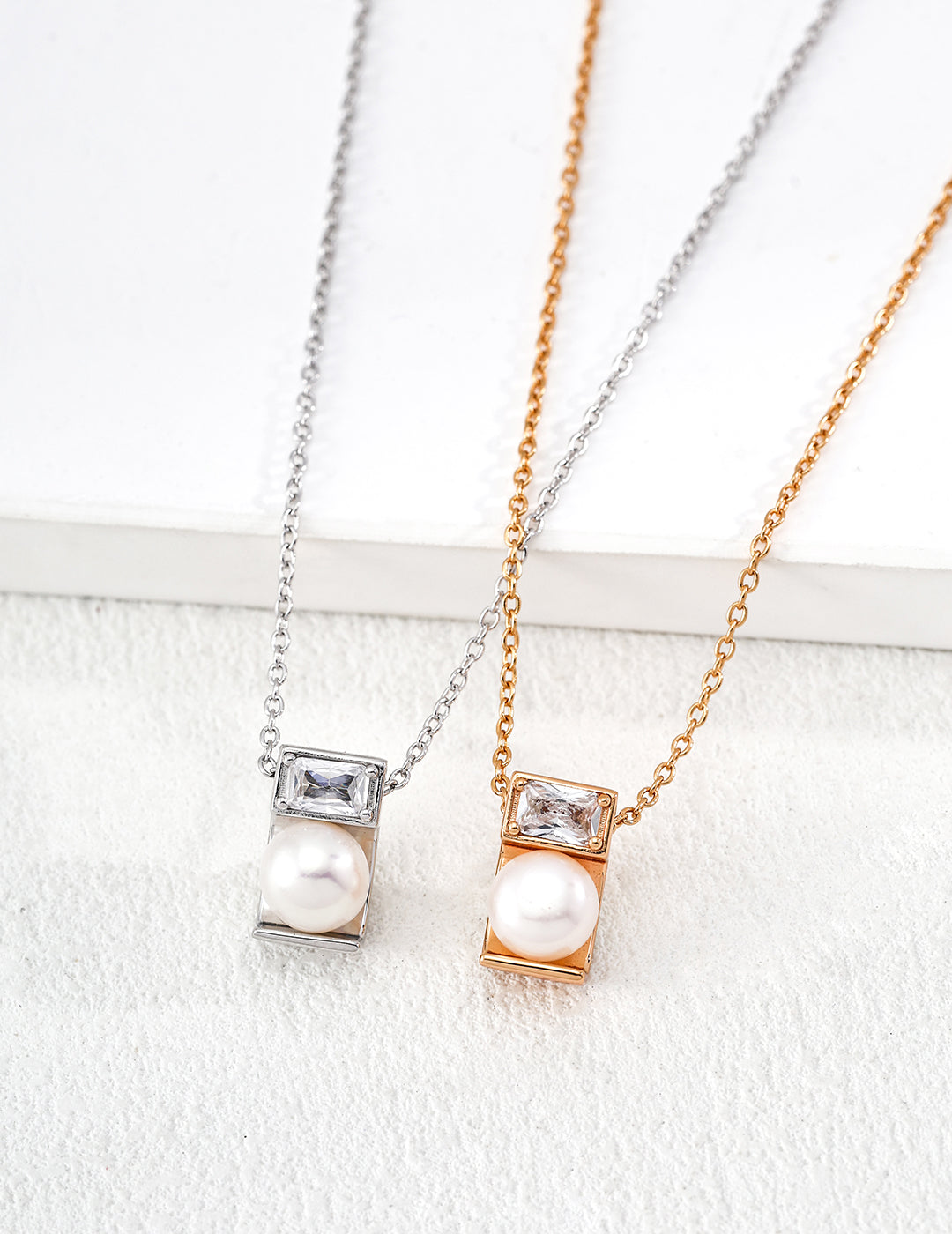 925 sterling silver pendant necklace, front view