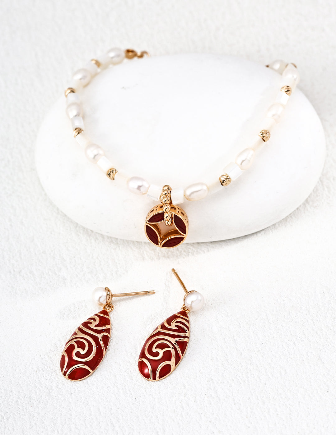 925 sterling silver drop earrings worn on model