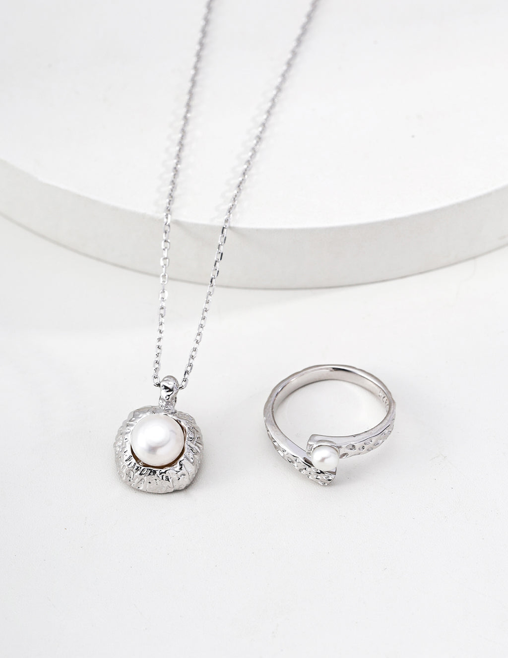 Close-up of 925 sterling silver pendant necklace